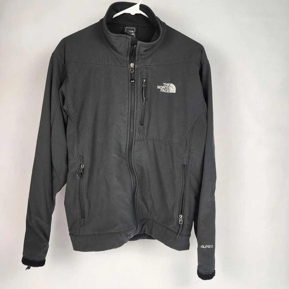 Vintage THE NORTH FACE Apex Fleece Lined‎ Windbreaker Jacket 2000s Black M